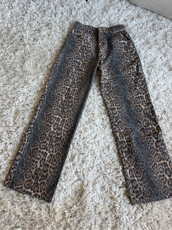 Beginning Boutique Denim - Beginning Boutique Brown and Black Leopard Print Jeans